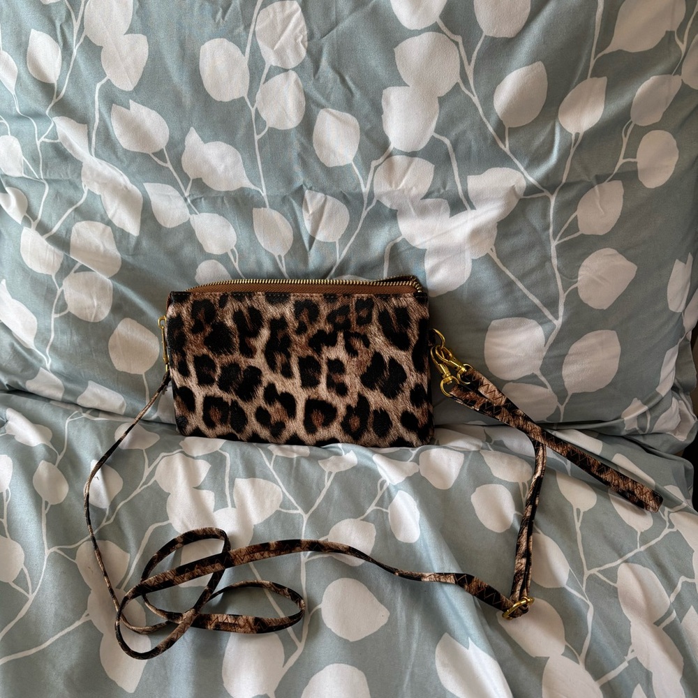 Leopard Print Crossbody Bag